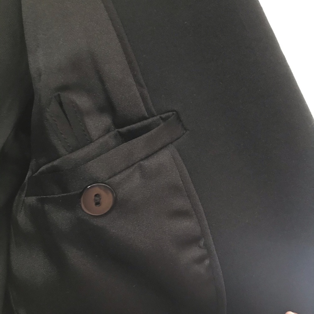 NWOT Diane Von Furstenberg Flynn Blazer Black cady - Picture 7 of 9